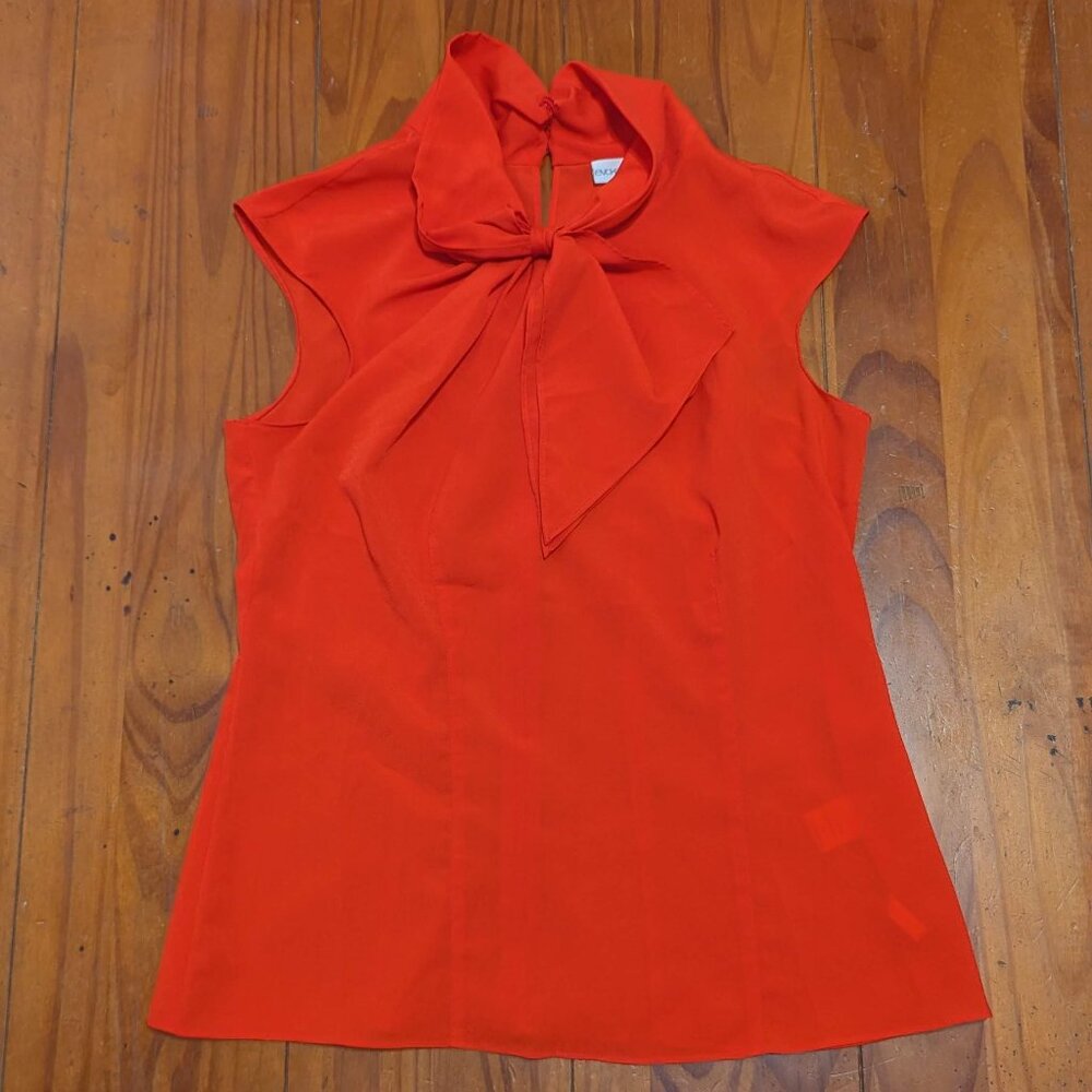 Eva Mendes for New York & Company Vibrant Red Blouse
